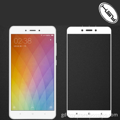 HUYSHE full coverage Tempered Glass Screen Protector Guard Shield Cover for tempered glass xiaomi redmi note 4 with white color